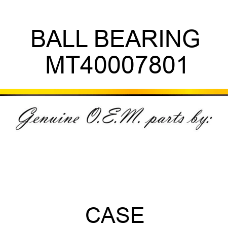 BALL BEARING MT40007801