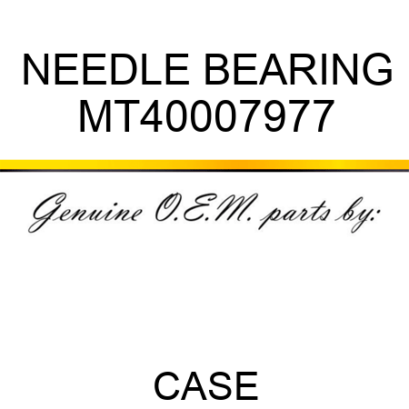 NEEDLE BEARING MT40007977