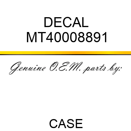 DECAL MT40008891