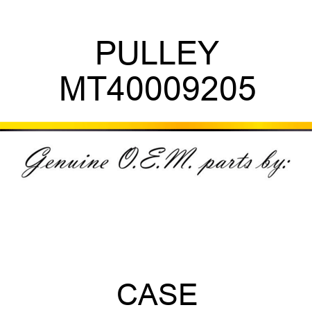 PULLEY MT40009205