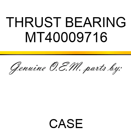THRUST BEARING MT40009716