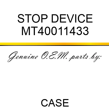 STOP DEVICE MT40011433