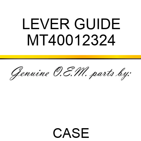 LEVER GUIDE MT40012324