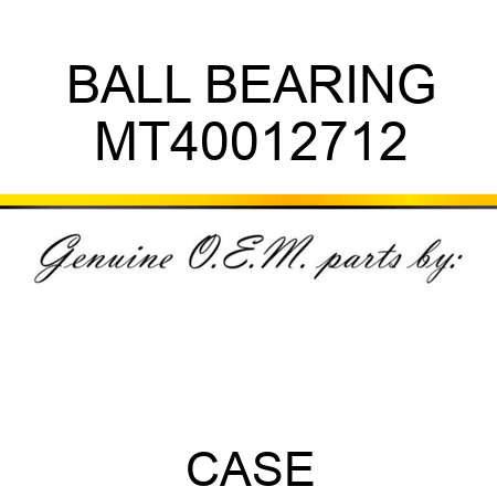 BALL BEARING MT40012712