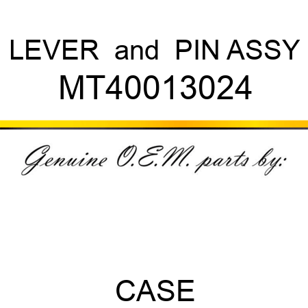 LEVER & PIN ASSY MT40013024