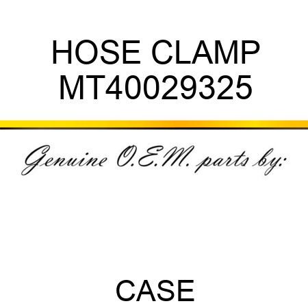 HOSE CLAMP MT40029325