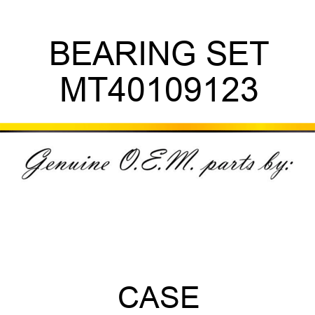 BEARING SET MT40109123