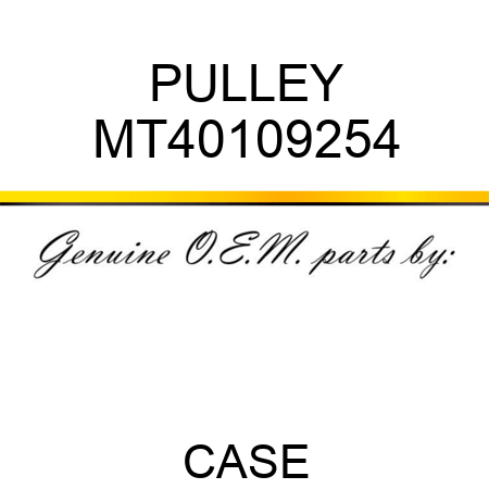 PULLEY MT40109254