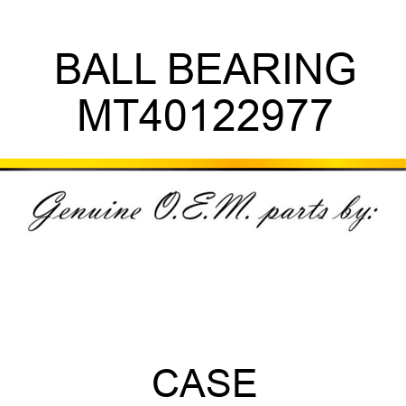 BALL BEARING MT40122977