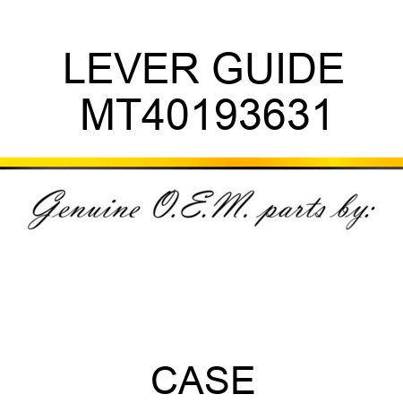 LEVER GUIDE MT40193631