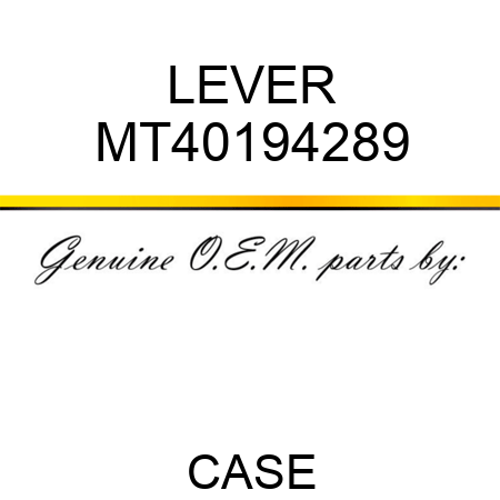 LEVER MT40194289