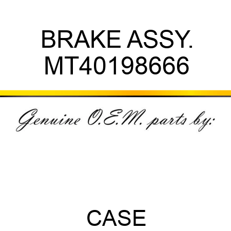 BRAKE ASSY. MT40198666