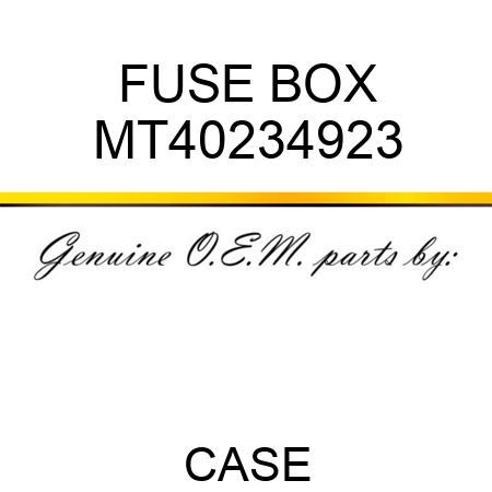 FUSE BOX MT40234923