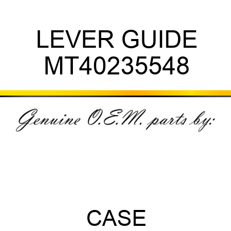 LEVER GUIDE MT40235548