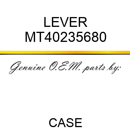 LEVER MT40235680