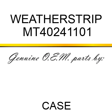 WEATHERSTRIP MT40241101