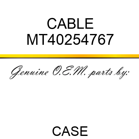 CABLE MT40254767