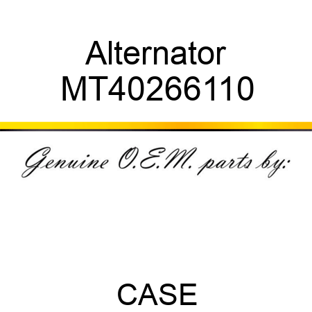 Alternator MT40266110