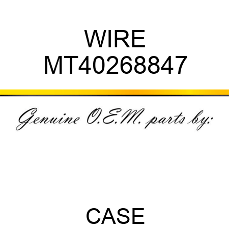 WIRE MT40268847