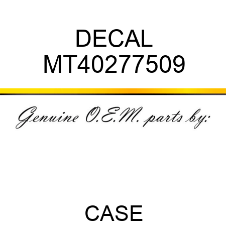 DECAL MT40277509