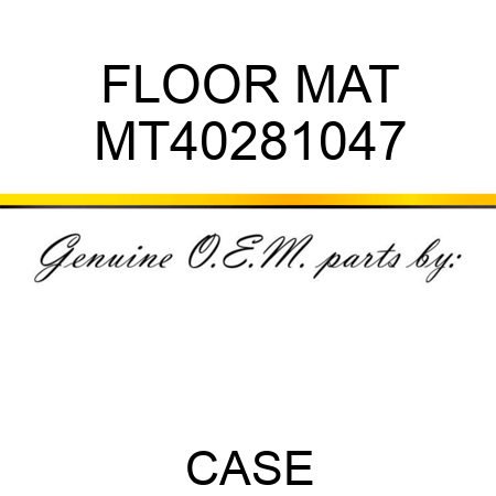 FLOOR MAT MT40281047
