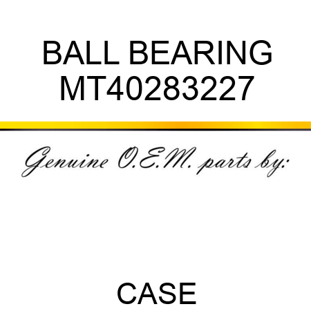 BALL BEARING MT40283227