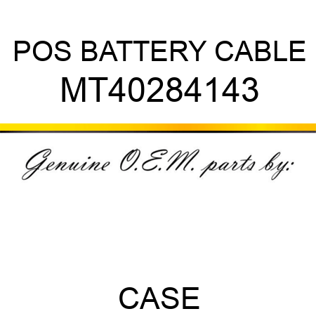 POS BATTERY CABLE MT40284143