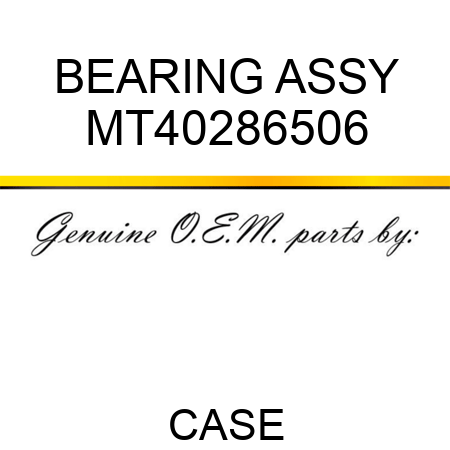 BEARING ASSY MT40286506