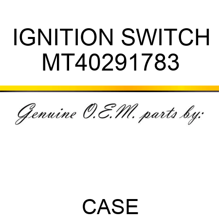 IGNITION SWITCH MT40291783