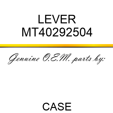 LEVER MT40292504