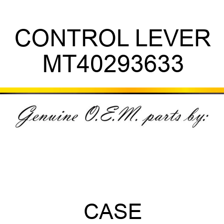 CONTROL LEVER MT40293633