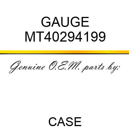 GAUGE MT40294199