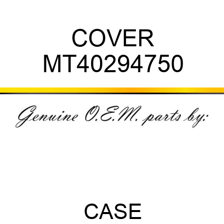COVER MT40294750