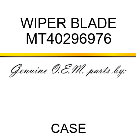 WIPER BLADE MT40296976
