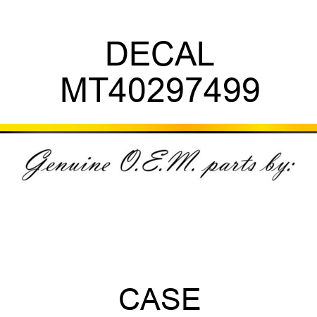 DECAL MT40297499