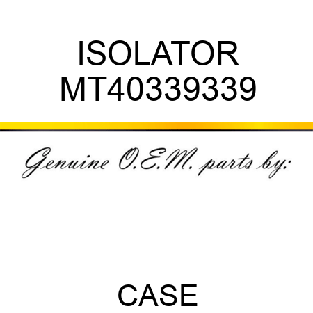 ISOLATOR MT40339339