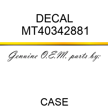 DECAL MT40342881