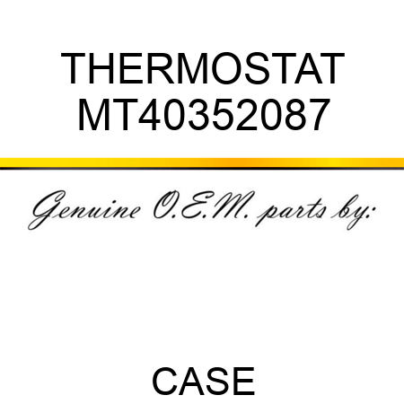 THERMOSTAT MT40352087