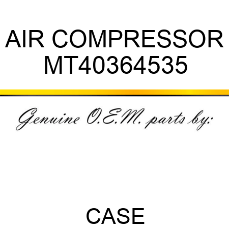 AIR COMPRESSOR MT40364535