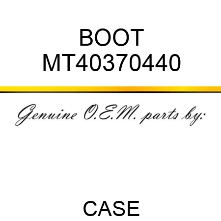 BOOT MT40370440