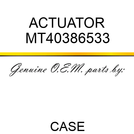 ACTUATOR MT40386533