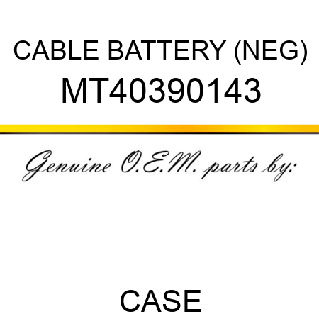 CABLE, BATTERY (NEG) MT40390143