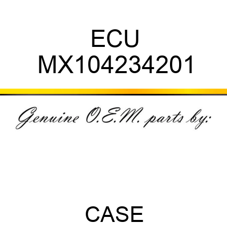 ECU MX104234201
