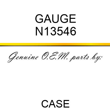 GAUGE N13546