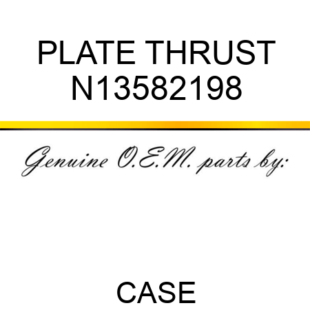 PLATE THRUST N13582198