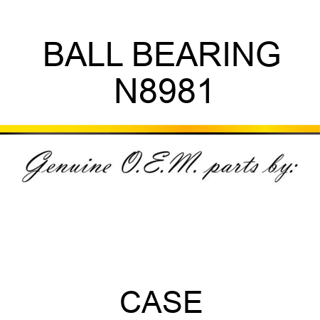 BALL BEARING N8981