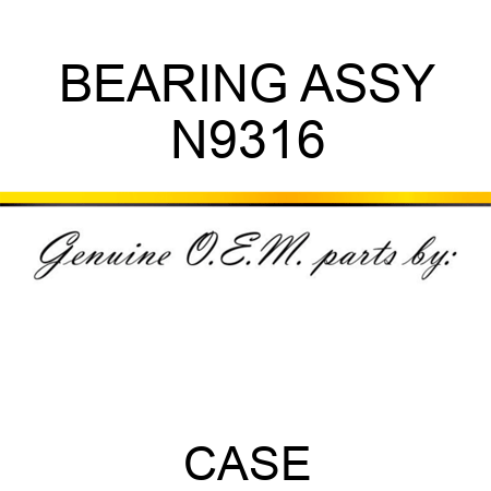 BEARING ASSY N9316