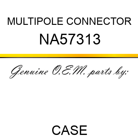 MULTIPOLE CONNECTOR NA57313
