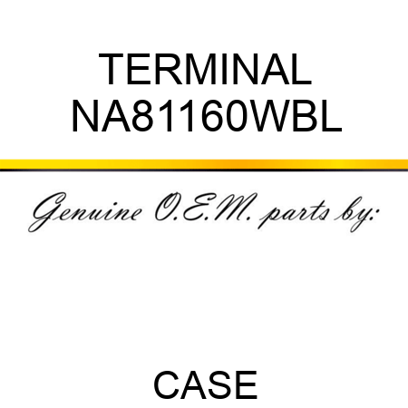 TERMINAL NA81160WBL