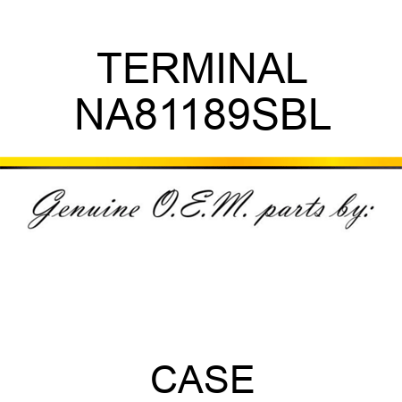 TERMINAL NA81189SBL